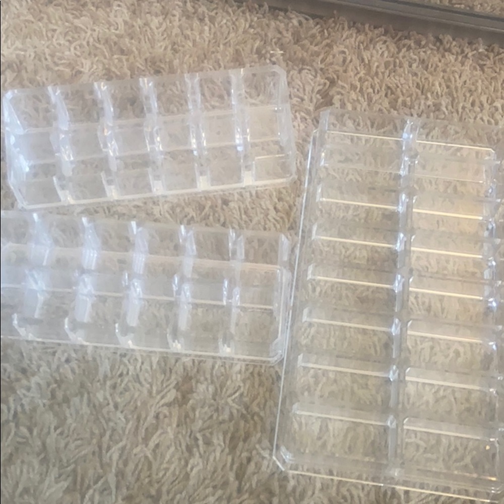 Acrylic makeup organizers